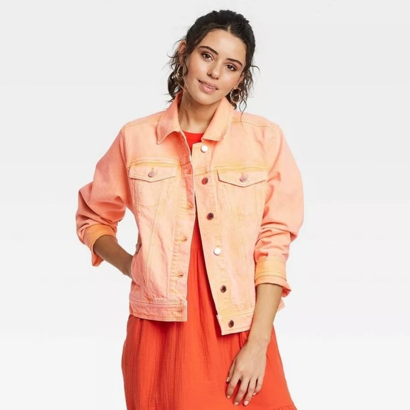 UT ORANGE DENIM SIZE MEDIUM JACKET - Picture 6 of 9